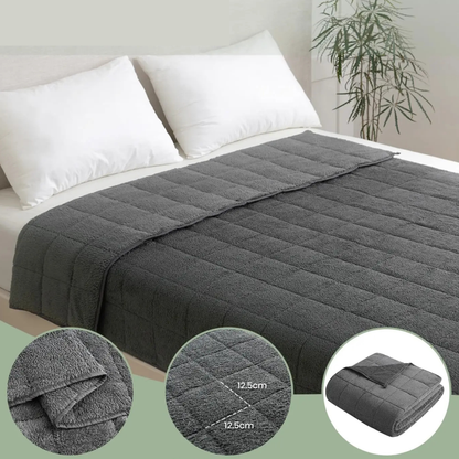 Sleepya - Couverture Pondérée en Polaire Corail