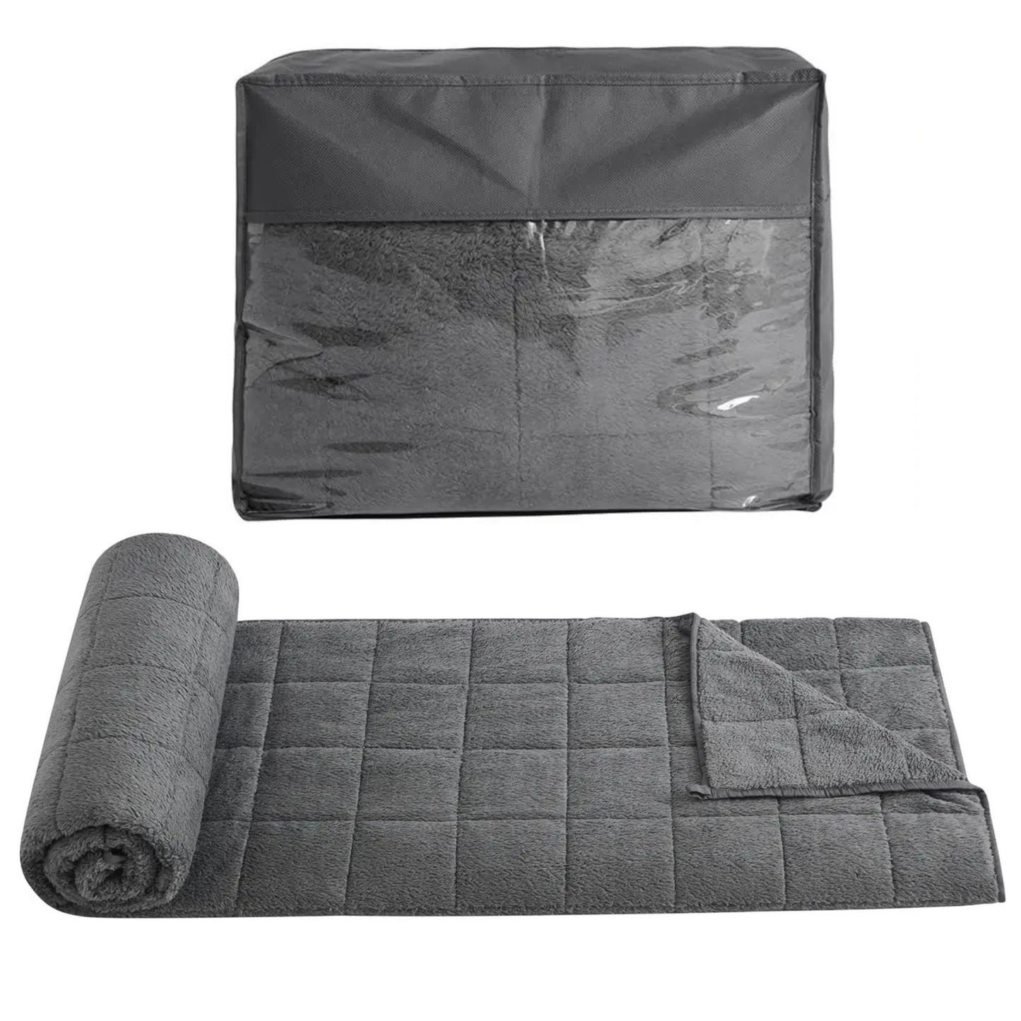 Sleepya - Couverture Pondérée en Polaire Corail