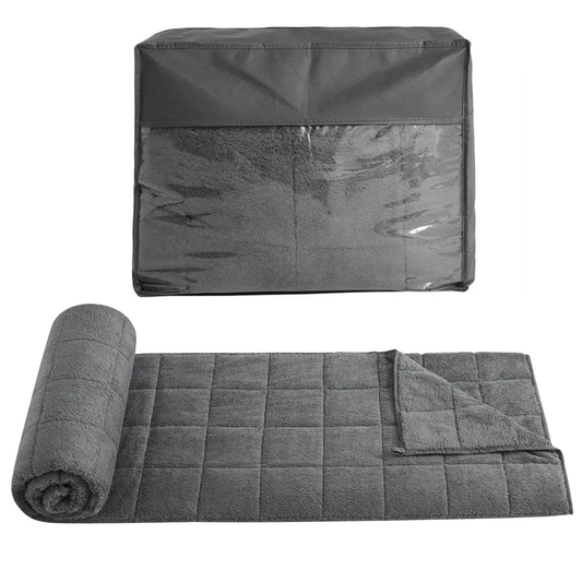 Sleepya - Couverture Pondérée en Polaire Corail