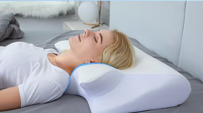 Sleepya - oreiller de support rectangulaire tissu tricoté