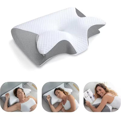 Sleepya - oreiller de support rectangulaire tissu tricoté