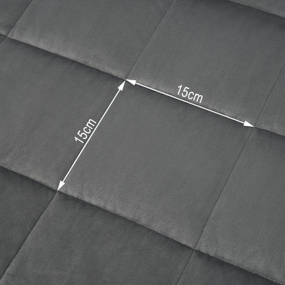 Sleepya - couverture lestée microfibre gris